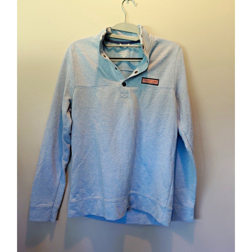 95-Vineyard Vineswomen's Blue Pullover Sweatshirt High Neck XL Pockets